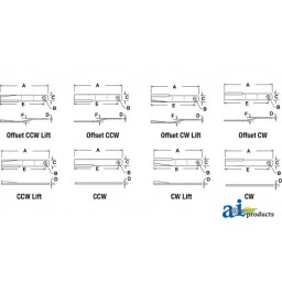 00753842 - Blade, Rotary Cutter, CCW Lift 	