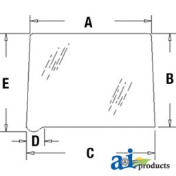 109168C1 - Glass, Rear, Quarter (RH/LH)	