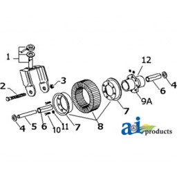 12105BH - Tail Wheel Hub less Bolts 	