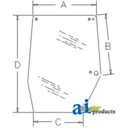 1330930C2 - Glass, Door, Upper (RH)