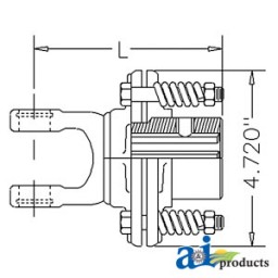 146282011 - Friction Clutch Adjustable, Coil Springs