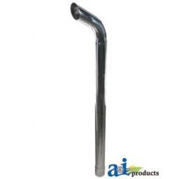 146490CHR - Chrome Exhaust Stack, Extended Curve
