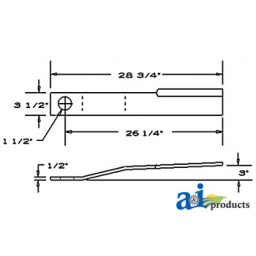 15120SW - Blade, Rotary Cutter, CCW 	