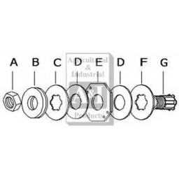 15432-03SW - Slip Clutch Assy. w/ 1-3/8" 6 Splines 	