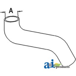 158715A - Radiator Hose, Upper 	