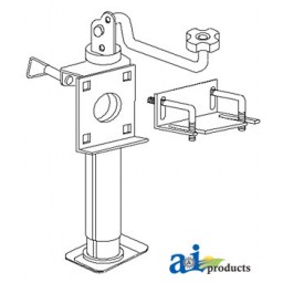 15A151 - Jack, Trailer & Imp., Weld-On Swivel Brkt (2000 Lb.)