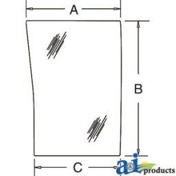 190030A5 - Glass, Front, Lower (LH)	
