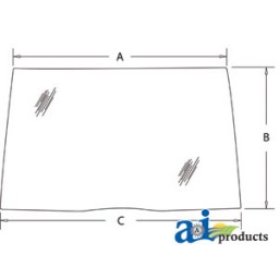 190032A5 - Glass, Windshield, Front