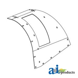 198603A2 - Hood, Front; Grain Elevator Head, Inclined 	