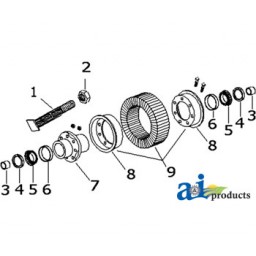 215BH - Caster Wheel Assy. 	