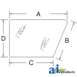 248726A1 - Glass, Door, Lower (RH); Tinted	