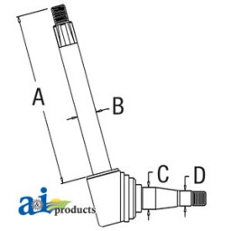 3045732M92 - Spindle (LH)	