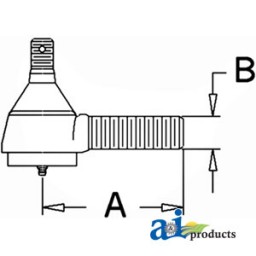 309523 - Drag Link End, Front 	