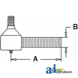 309591 - Drag Link End, Front 	