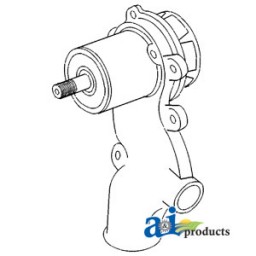 3118125R91 - Pump, Water w/o Pulley 	