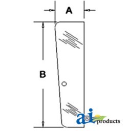 3233053R1 - Glass, Door, Front	