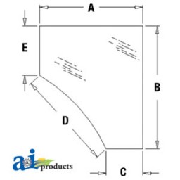 338426A1 - Glass, Door, Lower (LH)	