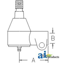 378817R91 - Cylinder End, Power Steering 	