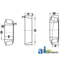 389AS-I - Cone, Tapered Roller Bearing