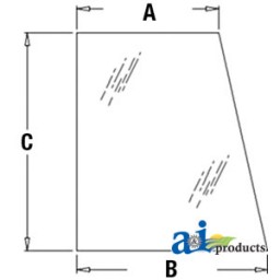 394700A1 - Glass, Door, Upper (RH)