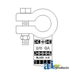 4220005P-B - Battery Terminal, Pos. Copper Crimp, 2/0 Ga. (5 Pk)