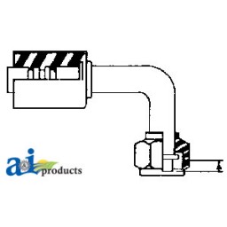 461-3010 - 90° Female O-Ring Aluminum Beadlock Fittings