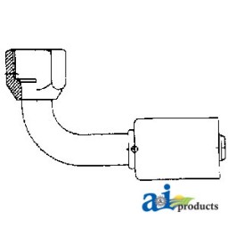 461-3317 - 90° Female Flare Steel Beadlock Fitting