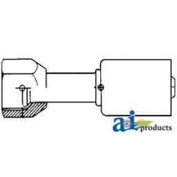 461-3313 - Straight Female Flare Steel Beadlock Fitting