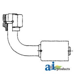 461-3333 - 90° Female O-Ring Steel Beadlock Fitting