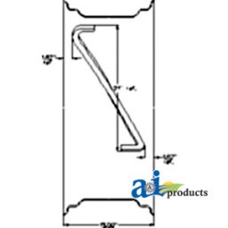 535452M91 - Rim, Power Adjust Wheel 10" X 28" 4 Rail	