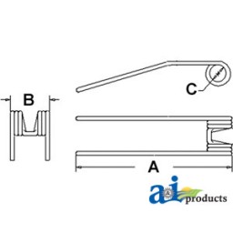 58505210 - Hay Tedder Tooth 	