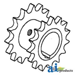 71182723 - Sprocket, Feeder Beater & Raddle Rh Drive