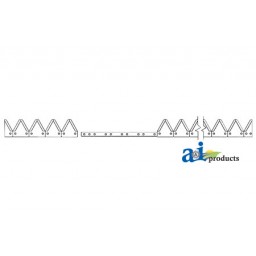 801-773 - 25', Chrome 11ga top serrated, Bolt-On 	