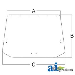 83904570 - Glass, Rear, Upper - Tinted 	