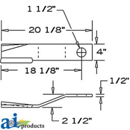 8589 - Blade, Rotary Cutter, CCW, Lift 	