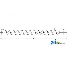 87730185 - Auger, Tailings; Ext Wear	