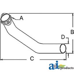 AF638R - Exhaust Pipe	