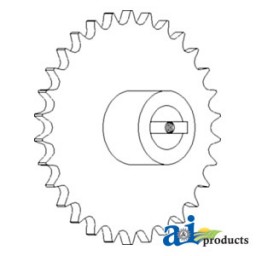 AH126008 - Sprocket, Upper Tailings Auger Housing 	