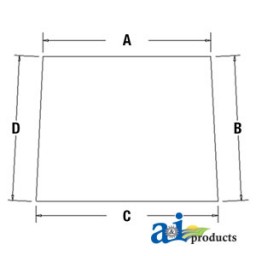 AH166648 - Glass, Windshield Kit 	