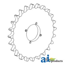 AH206131 - Idler Sprocket, Unloading Auger Drive W/ Bearing	