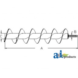 AH226068 - Auger, Folding Horizontal Unloading; Inner