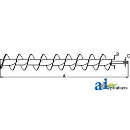 AH76241 - Auger, Inner, Unloading	