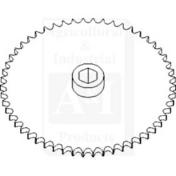 AN102342 - Sprocket, Row Unit; 54 Tooth / 50 Chain 	