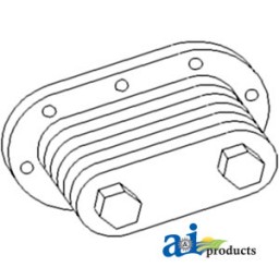 AR55394 - Cooler, Oil w/ Gaskets 	