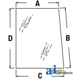 AR87997 - Glass, Rear - Sliding	