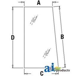 AT171898 - Glass, Side, Rear (LH) - Side, Front (RH)	