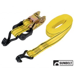 B1350701 - Pro Grip Ratchet Tie Down, Standard Duty, 16' X 1-1/2", W/ Hooks, Yellow