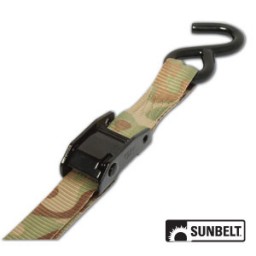 B1409490 - 5 1/2' X 1" Black Standard Cambuckle, Camo Webbing, Hooks