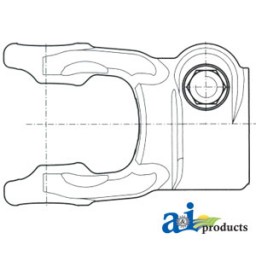 BP5090L0360 - Implement Yoke, Splined 1 3/8 - 6 Spline - Tappered