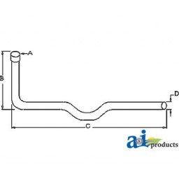 C7NN5245B - Tail Pipe	